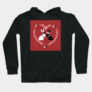 Rabbit red wedding Hoodie